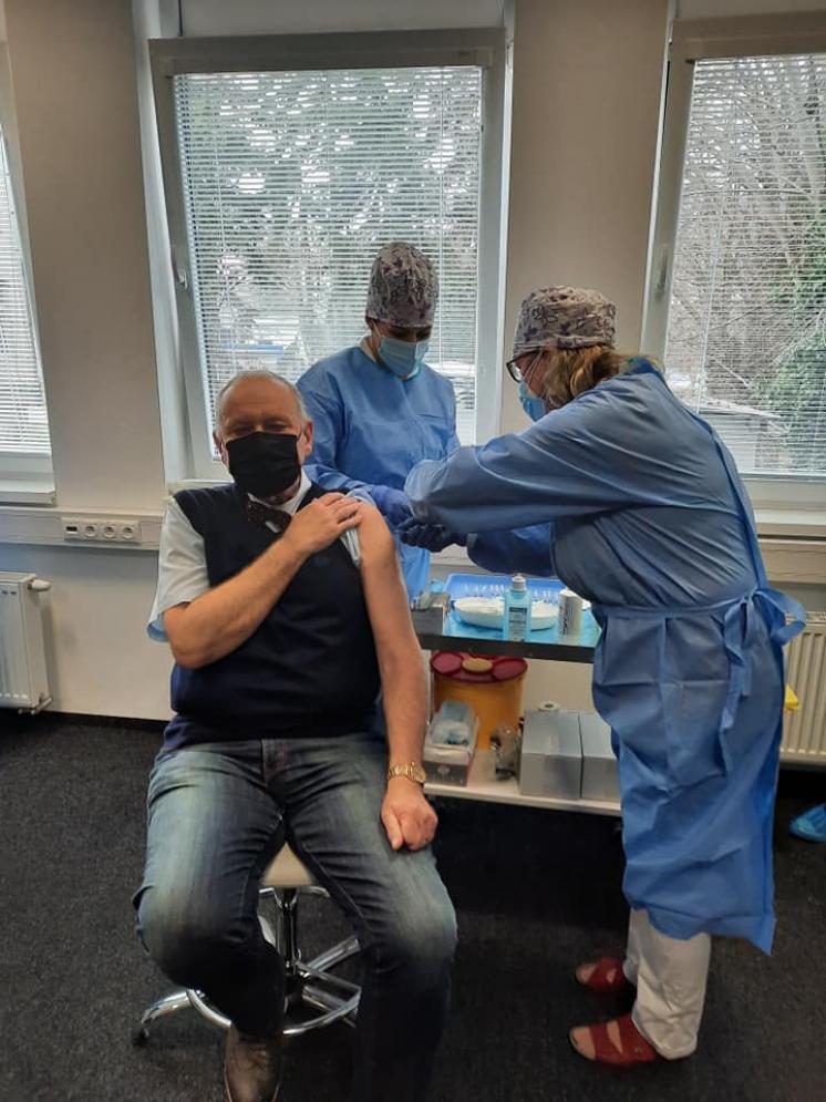 Očkovanie na COVID-19 v Pavilóne klinických a laboratórnych disciplín
