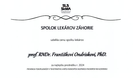 prof. RNDr. František Ondriska, PhD. opäť ocenený