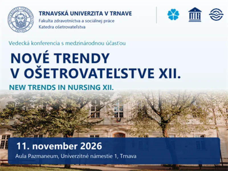 Nové tendy v Ošetrovateľstve XII.