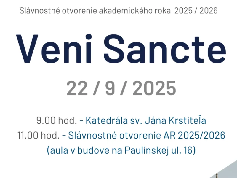 Veni Sancte 2025