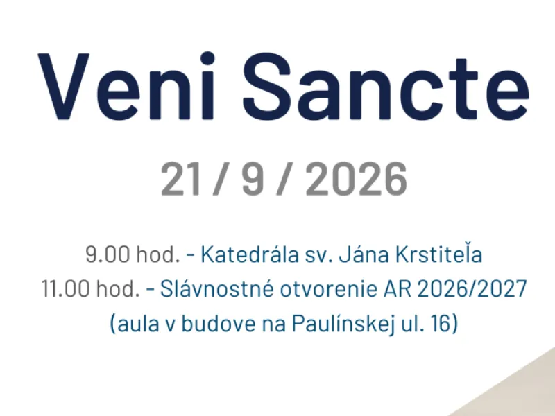 Slávnostné otvorenie akademického roka 2026/2027