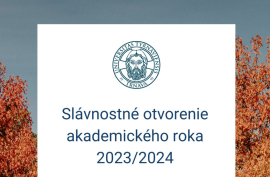 Slávnostné otvorenie akademického roka 2023/2024