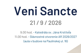 Slávnostné otvorenie akademického roka 2026/2027